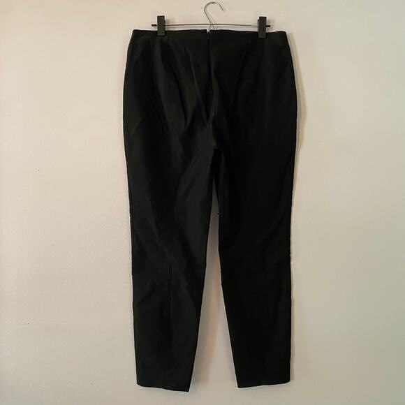 Veronica Beard Women's 14 Honolulu Black Linen Blend Dress Pants Cropped Preppy - Picture 6 of 12